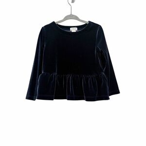 Crewcuts Velvet blouse 2